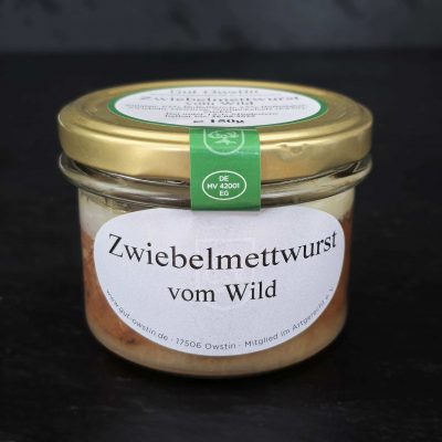 Zwiebelmettwurst vom Wild